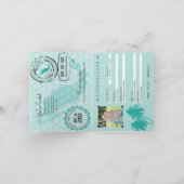 Cancun Mexico Pass Ankündigung Datum freihalten (Innenseite)