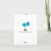 Cancun Mexico Pass Save the Date Ankündigung (Rückseite)