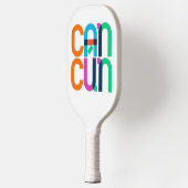 Cancun Mexico Pop Kunstbriefe Pickleball Schläger (Links)