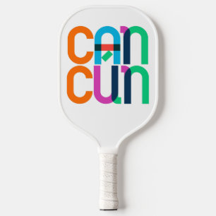 Cancun Mexico Pop Kunstbriefe Pickleball Schläger
