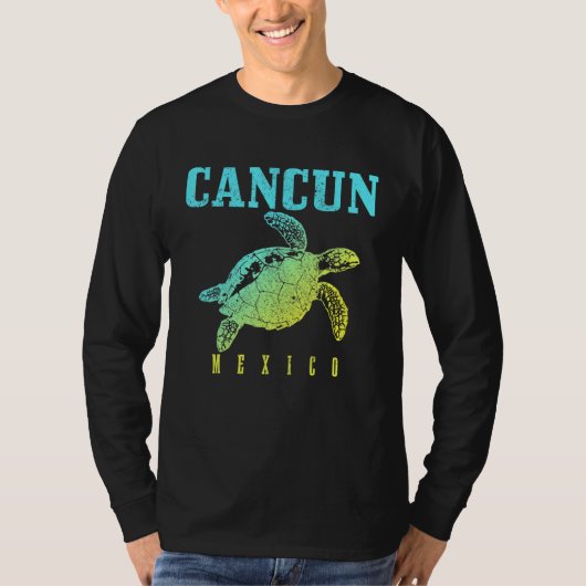 Cancun Mexico Sea Turtle Beach Scuba Diving Diver T-Shirt (Vorderseite)