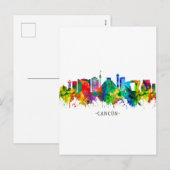 Cancun Mexico Skyline Feiertagspostkarte (Vorne/Hinten)