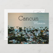 Cancun Mexico Skyline Rooftop Fotografie Postkarte (Vorne/Hinten)