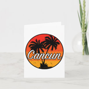 Cancun Mexico Souvenir Geschenk Kreuzfahrt Sonnenu Karte