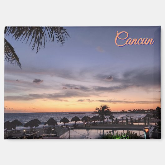 Cancun Mexico Souvenir Magnet (Vorderseite)