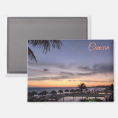 Cancun Mexico Souvenir Magnet (Vorderseite/Rückseite)