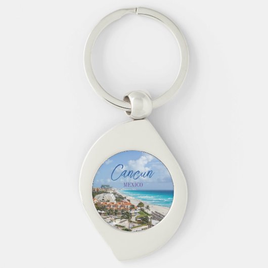Cancun Mexico Souvenir Schlüsselanhänger (Vorderseite)