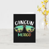Cancun Mexico Souvenir Shirt Family Matching Vacat Karte (Gelbe Blume)