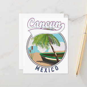 Cancun Mexico Strand Reise Logo