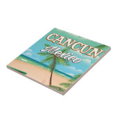 Cancun Mexico Strandposter Fliese (Seite)