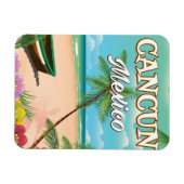 Cancun Mexico Strandposter Magnet (Horizontal)