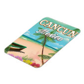 Cancun Mexico Strandposter Magnet (Linke Seite)