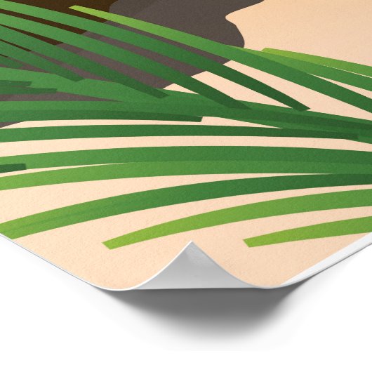 Cancun Mexico Strandposter Poster (Ecke)