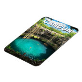 Cancun Mexico Travel Cenote Magnet (Linke Seite)