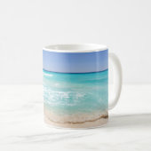 Cancun Mexico Tropical Sea Wave Beach Kaffeetasse (VorderseiteRechts)
