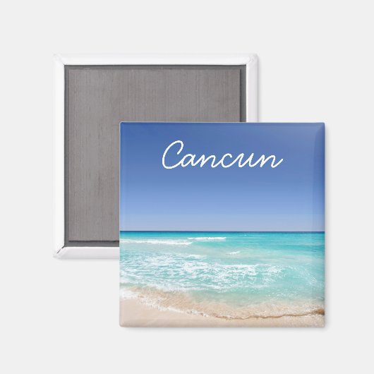 Cancun Mexico Tropical Sea Wave Beach Magnet (Vorderseite/Rückseite)