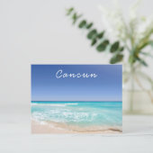 Cancun Mexico Tropical Sea Wave Beach Postkarte (Stehend Vorderseite)