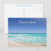 Cancun Mexico Tropical Sea Wave Beach Postkarte (Vorne/Hinten)