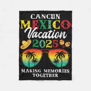 Cancun Mexico Vacation 2025 Trip Beach Matching Fa Fleecedecke