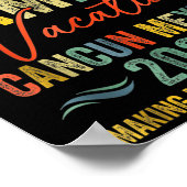 Cancun Mexico Vacation 2026 Matching Family Group Poster (Ecke)