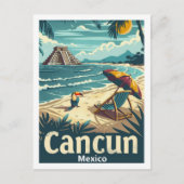 Cancun Mexico Vintag Berühmter Reiseort Postkarte (Vorderseite)