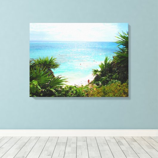 CANCUN, MEXIKO #10 LEINWANDDRUCK (Insitu (Holzboden))