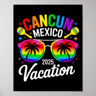 Cancun Mexiko 2025 Urlaub Reise Strand Sommer Poster