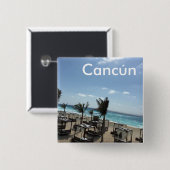 Cancún (Mexiko) - 2 Zoll Button (Vorne & Hinten)