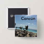 Cancún (Mexiko) - 2 Zoll Button (Vorne & Hinten)