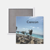 Cancún (Mexiko) - 2 Zoll großes Square Magnet (Vorderseite/Rückseite)