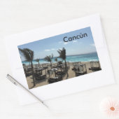 Cancún (Mexiko) - Aufkleber für das Rechteck, glän (Umschlag)