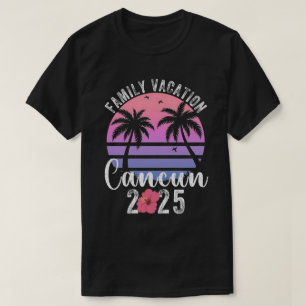 Cancun Mexiko Familienurlaub 2025 passende Familie T-Shirt