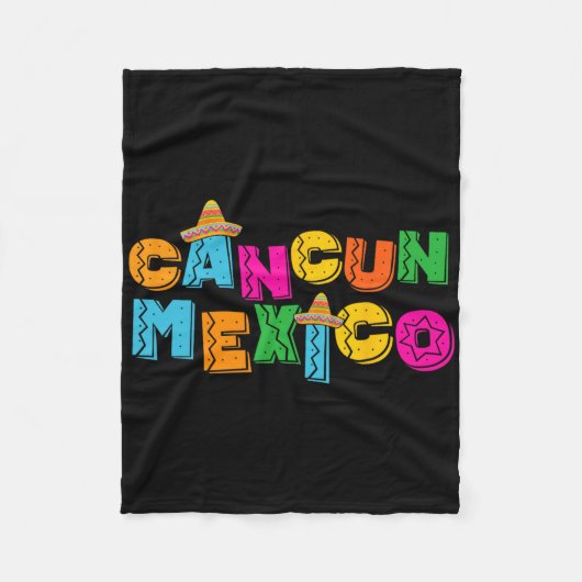 Cancun Mexiko Fleecedecke (Vorderseite)