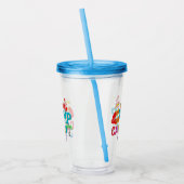 Cancun Mexiko Girls Reise farbenfrohe Ferien Acryltrinkbecher (Links)