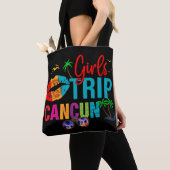 Cancun Mexiko Girls Reise farbenfrohe Ferien Tasche (Von Nahem)