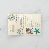 Cancun Mexiko | Hochzeitspass Einladung (Innenseite)