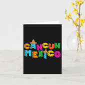 Cancun Mexiko Karte (Gelbe Blume)