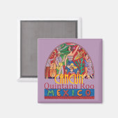 CANCUN Mexiko Magnet (Vorderseite/Rückseite)