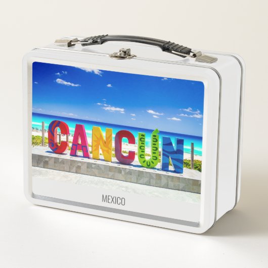 Cancun, Mexiko Metall Brotdose (Vorderseite)