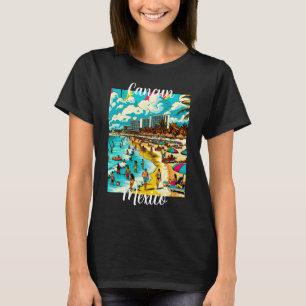 Cancun, Mexiko mit einem Pop Art Vibe T-Shirt