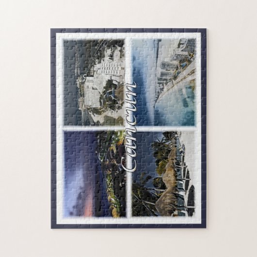 Cancun - Mexiko - Mosaik - Puzzle (Vertikal)