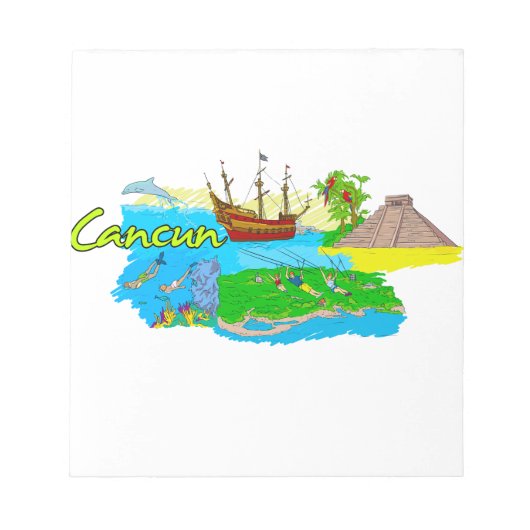 Cancun - Mexiko.png Notizblock (Vorderseite)