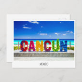 Cancun, Mexiko Postkarte (Vorne/Hinten)