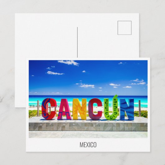 Cancun, Mexiko Postkarte (Vorne/Hinten)