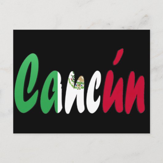 Cancun, Mexiko Postkarte (Vorderseite)