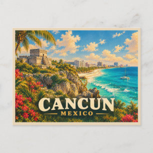 Cancun Mexiko Reise Postkarte