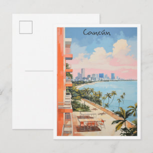 Cancun Mexiko Reise Stadt Ästhetik Postkarte