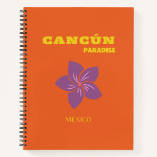 Cancun, Mexiko, Reisekunst, Tropische Kunst, Orang Notizblock