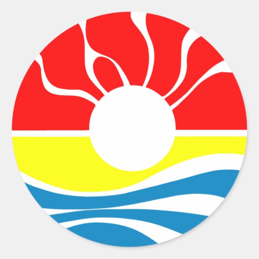 Cancun Mexiko Runder Aufkleber (Vorderseite)