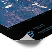 Cancun, Mexiko-Satellitenposter Poster (Ecke)